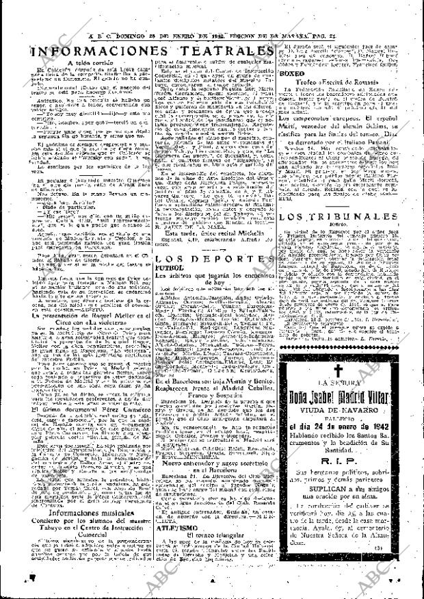 ABC MADRID 25-01-1942 página 17