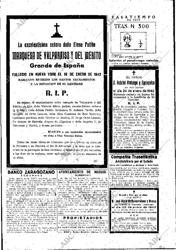 ABC MADRID 25-01-1942 página 23