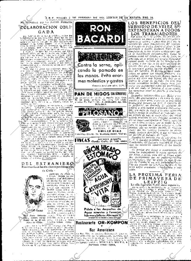 ABC MADRID 03-02-1942 página 14