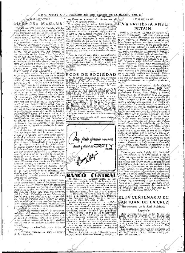 ABC MADRID 05-02-1942 página 11