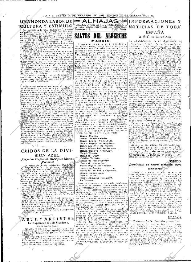 ABC MADRID 05-02-1942 página 12