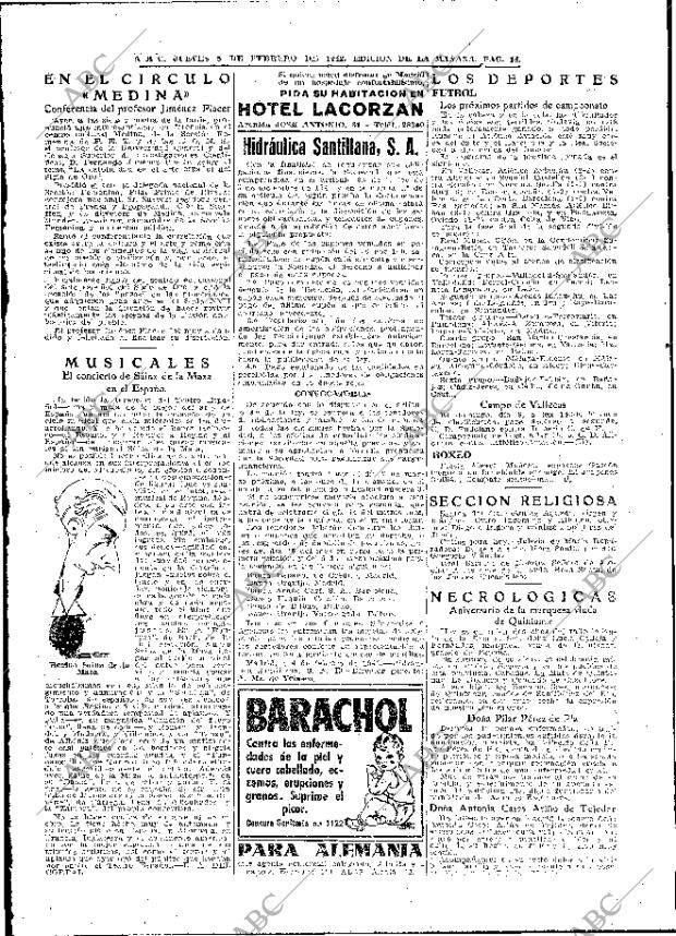 ABC MADRID 05-02-1942 página 14