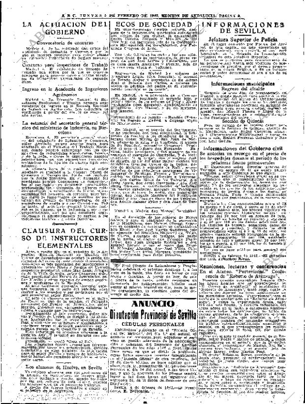 ABC SEVILLA 05-02-1942 página 9