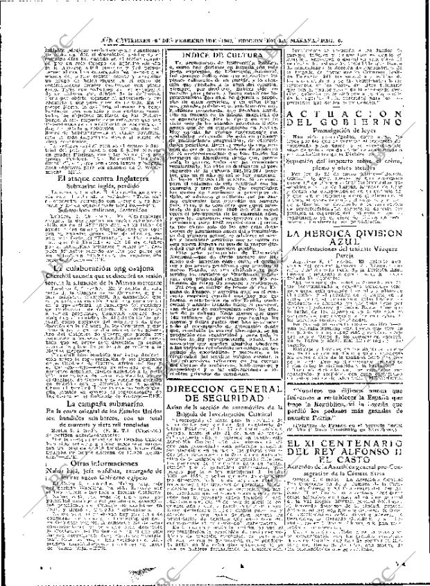 ABC MADRID 06-02-1942 página 8