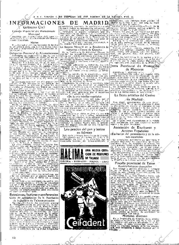 ABC MADRID 07-02-1942 página 11