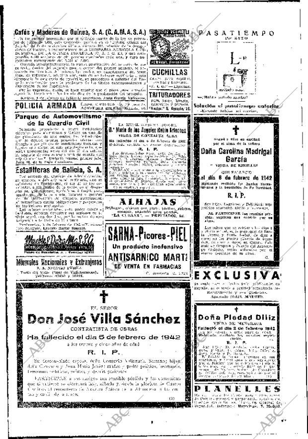 ABC MADRID 07-02-1942 página 14
