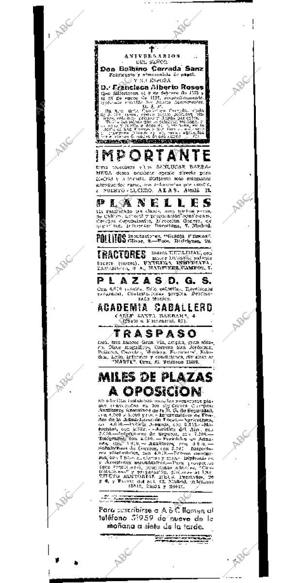 ABC MADRID 08-02-1942 página 22