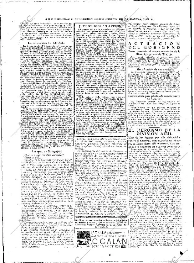 ABC MADRID 11-02-1942 página 8