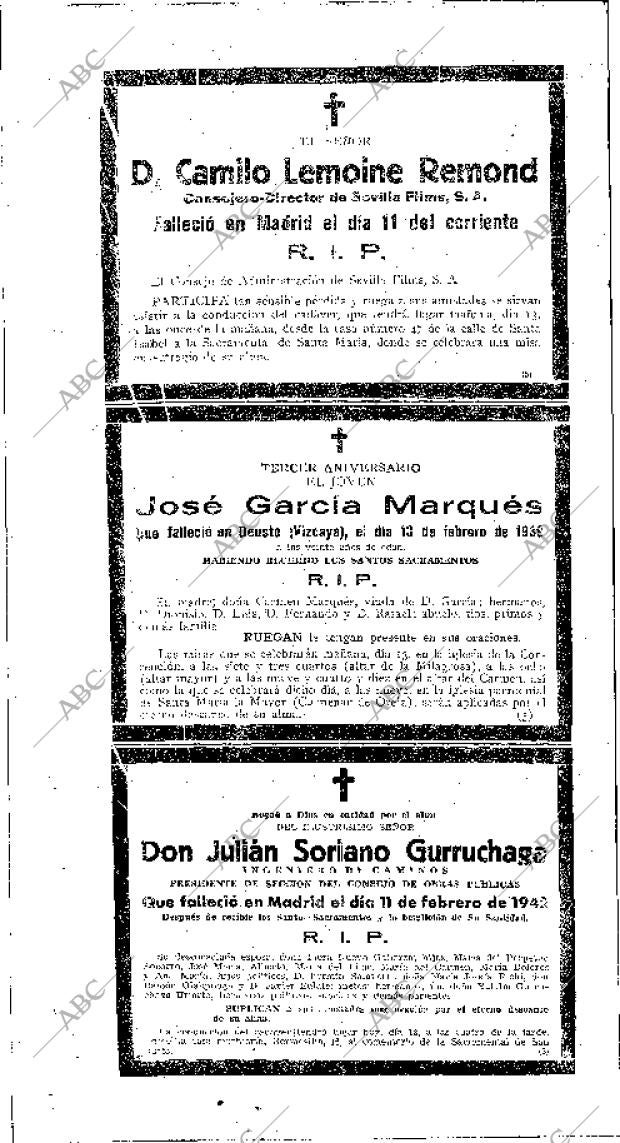 ABC MADRID 12-02-1942 página 16