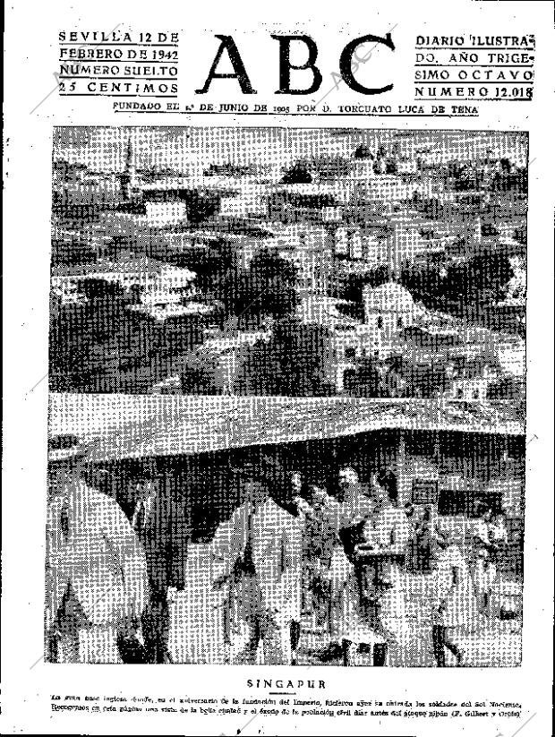 ABC SEVILLA 12-02-1942 página 1