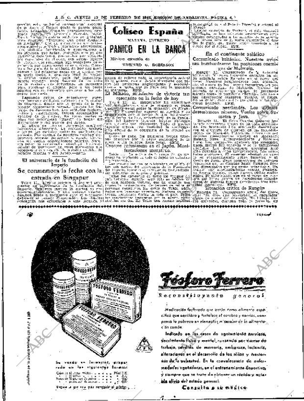 ABC SEVILLA 12-02-1942 página 4