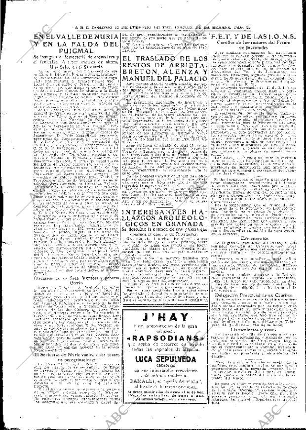 ABC MADRID 15-02-1942 página 22