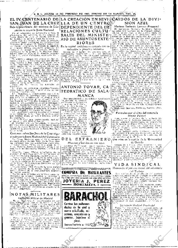ABC MADRID 19-02-1942 página 12