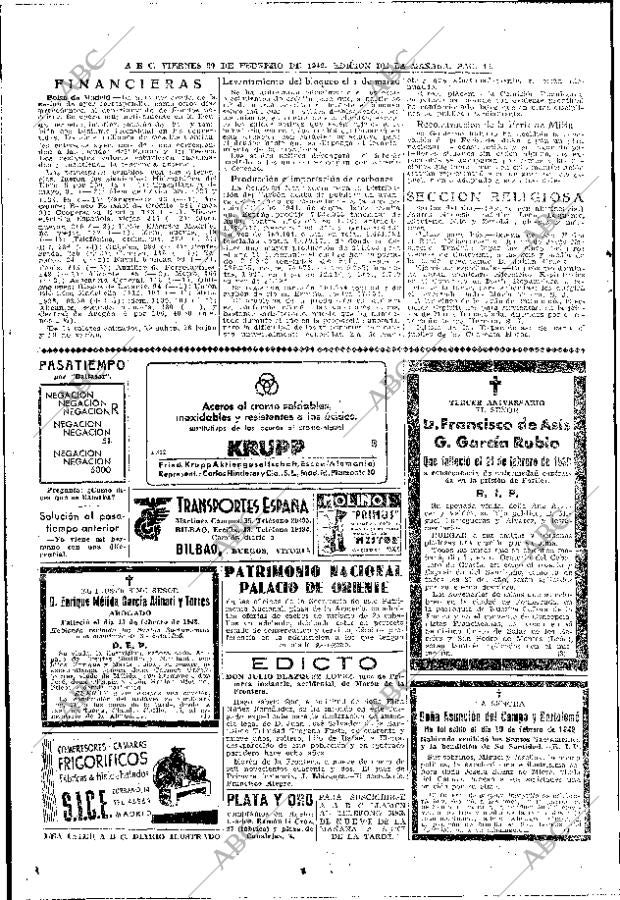 ABC MADRID 20-02-1942 página 16