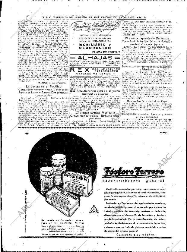 ABC MADRID 24-02-1942 página 8