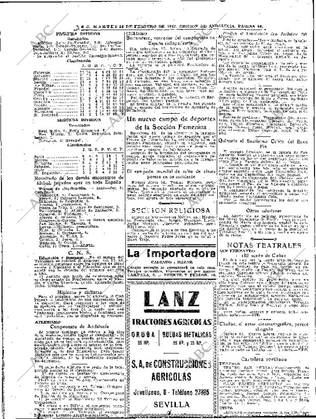 ABC SEVILLA 24-02-1942 página 14