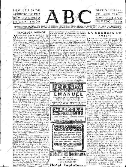 ABC SEVILLA 24-02-1942