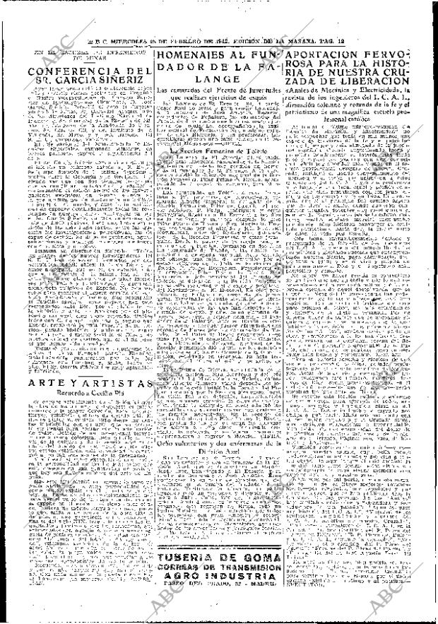 ABC MADRID 25-02-1942 página 12