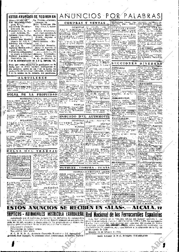 ABC MADRID 25-02-1942 página 17