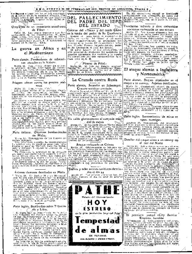 ABC SEVILLA 26-02-1942 página 4