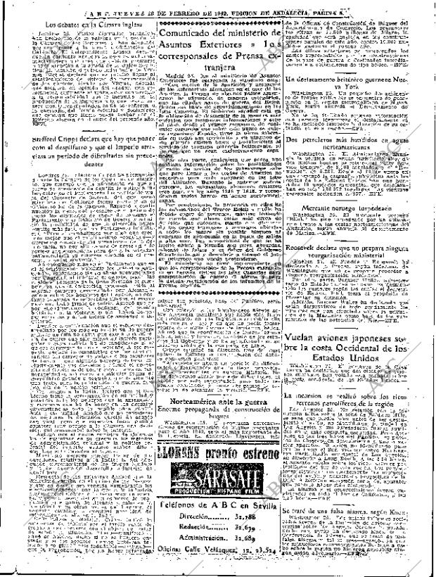 ABC SEVILLA 26-02-1942 página 5
