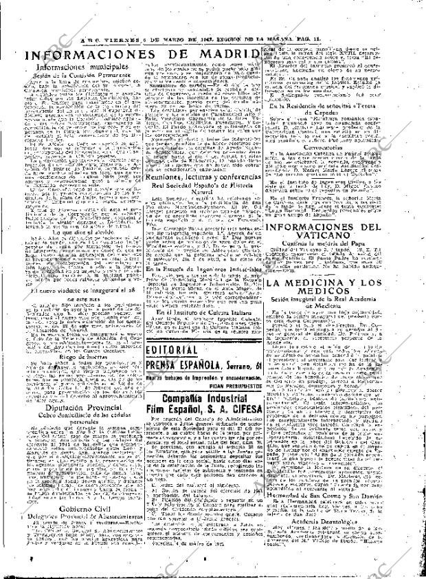 ABC MADRID 06-03-1942 página 11