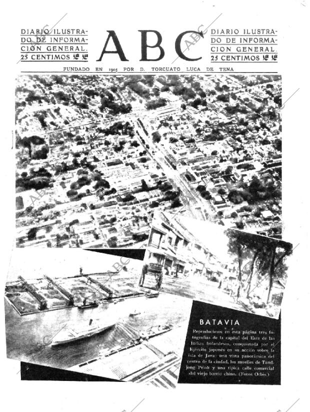 ABC MADRID 14-03-1942 página 1