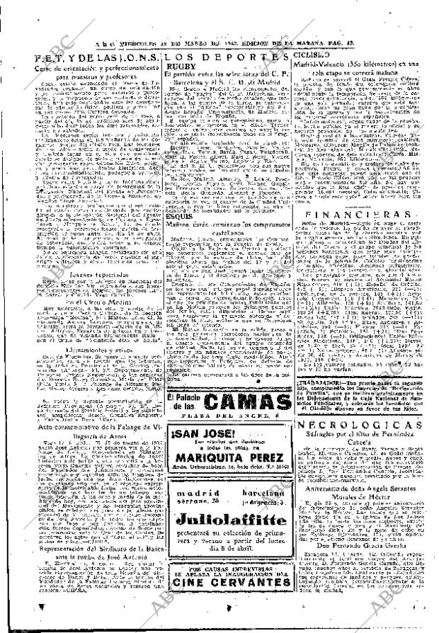 ABC MADRID 18-03-1942 página 13