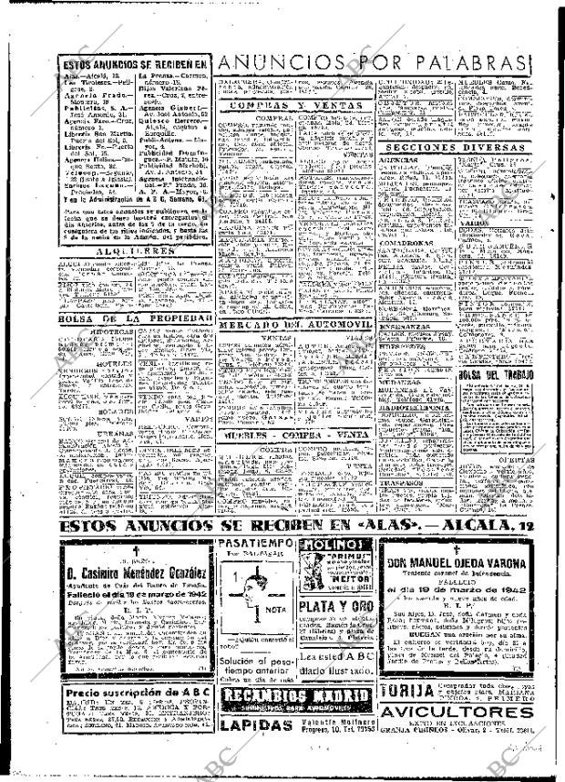 ABC MADRID 20-03-1942 página 16