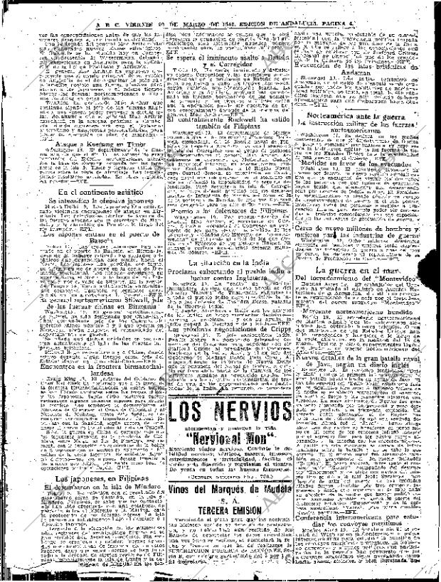 ABC SEVILLA 20-03-1942 página 4