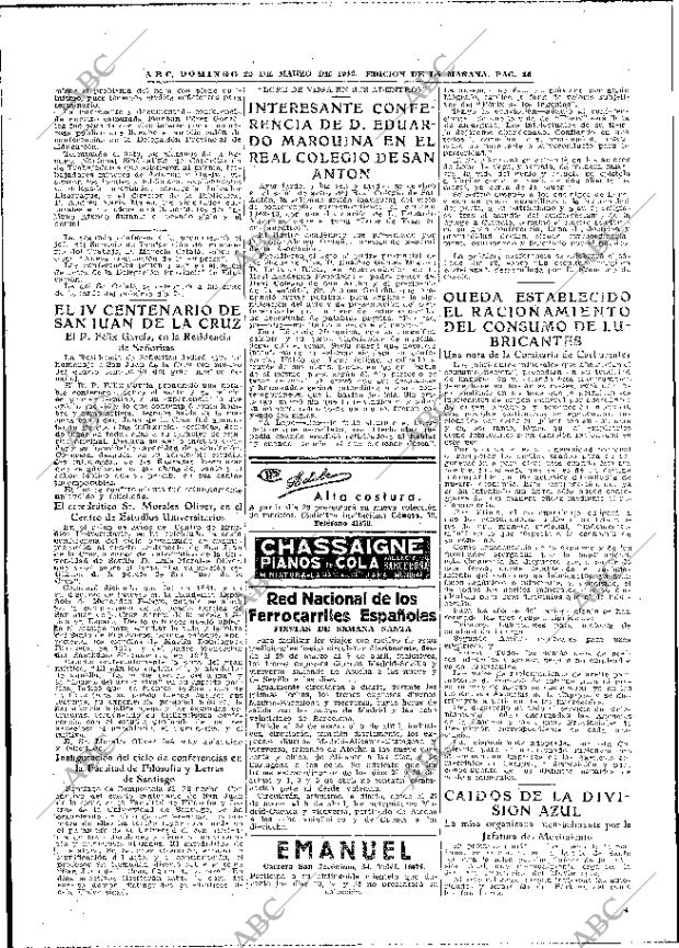ABC MADRID 22-03-1942 página 16