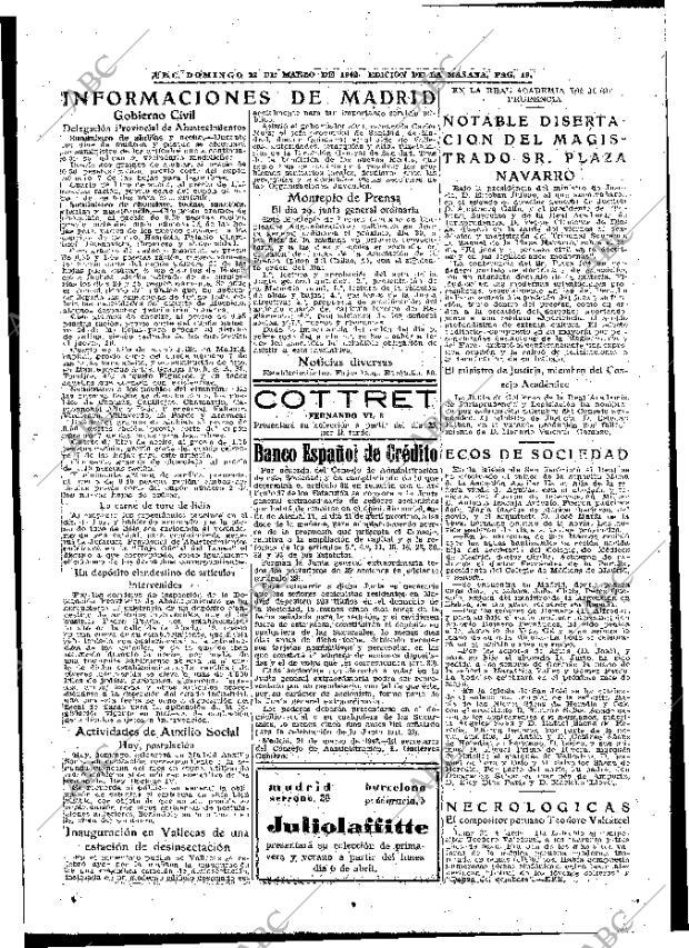 ABC MADRID 22-03-1942 página 19