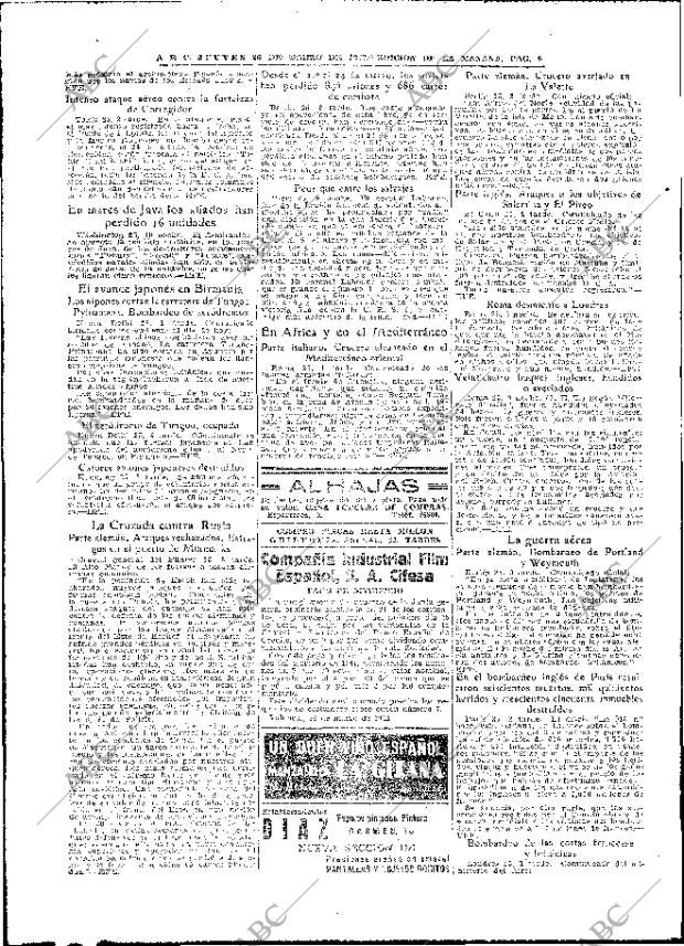 ABC MADRID 26-03-1942 página 6