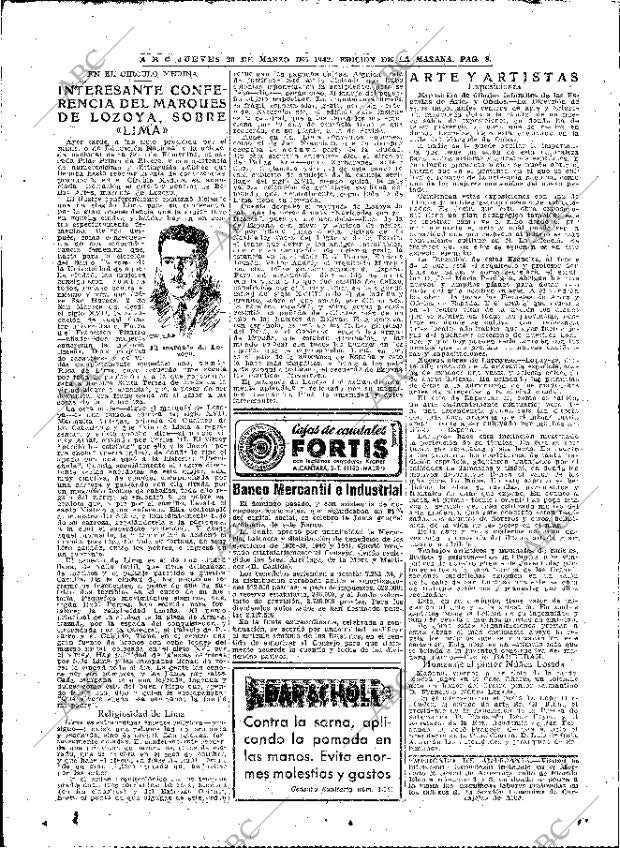 ABC MADRID 26-03-1942 página 8