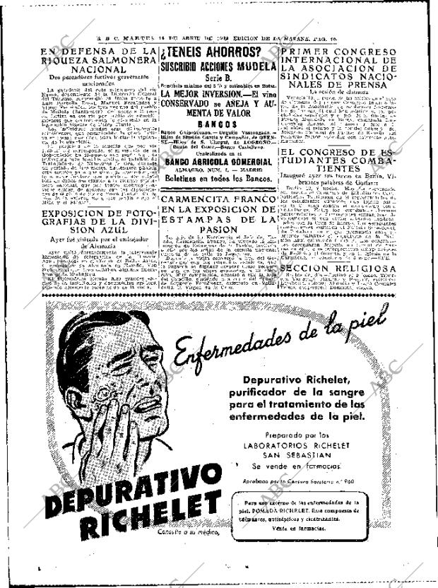 ABC MADRID 14-04-1942 página 10