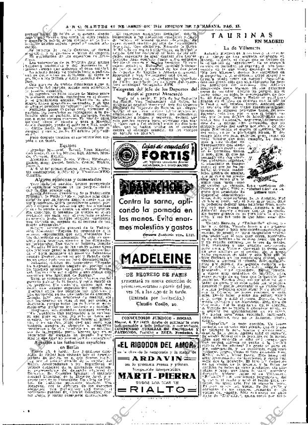ABC MADRID 14-04-1942 página 15
