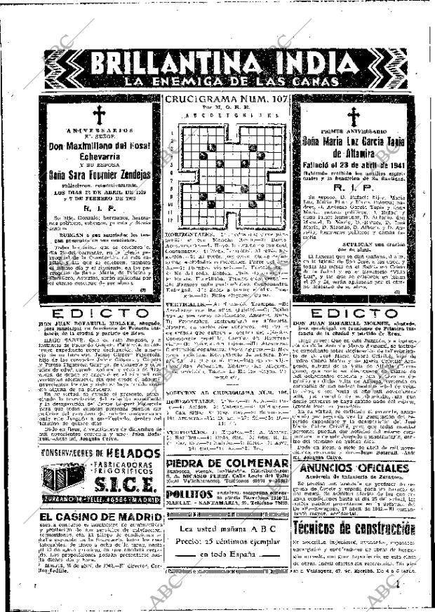 ABC MADRID 22-04-1942 página 16