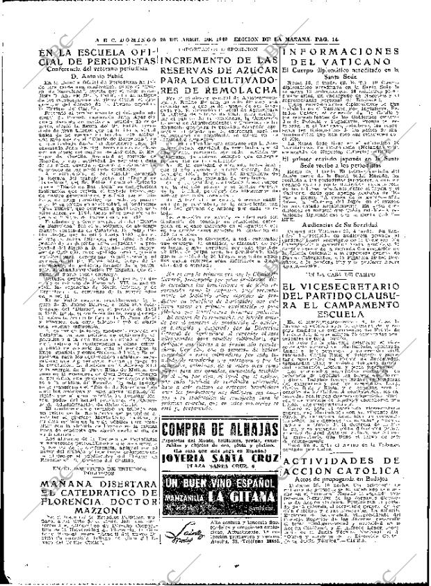 ABC MADRID 26-04-1942 página 14