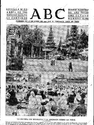 ABC SEVILLA 26-04-1942 página 1