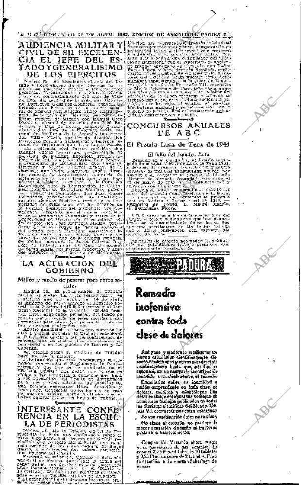 ABC SEVILLA 26-04-1942 página 7