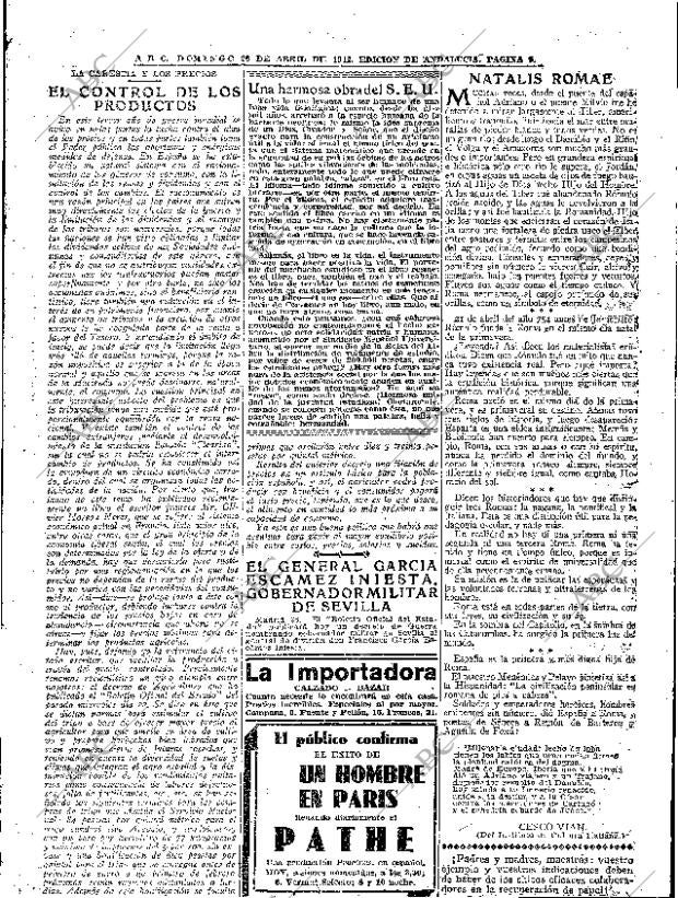 ABC SEVILLA 26-04-1942 página 9