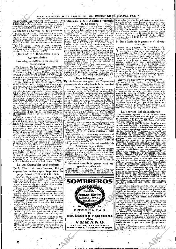ABC MADRID 29-04-1942 página 7