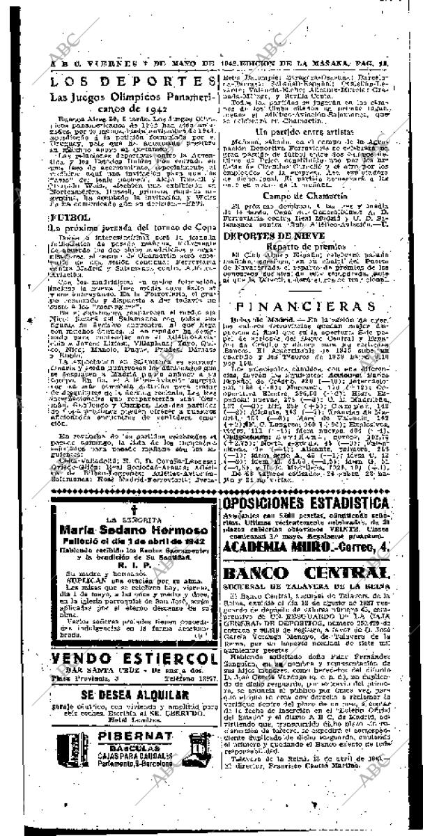 ABC MADRID 01-05-1942 página 13