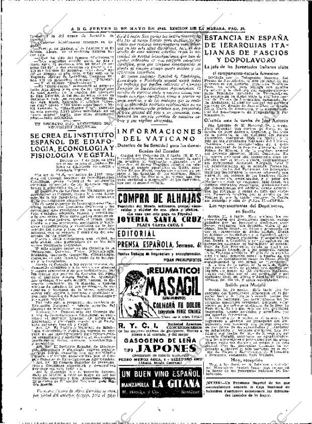 ABC MADRID 21-05-1942 página 10