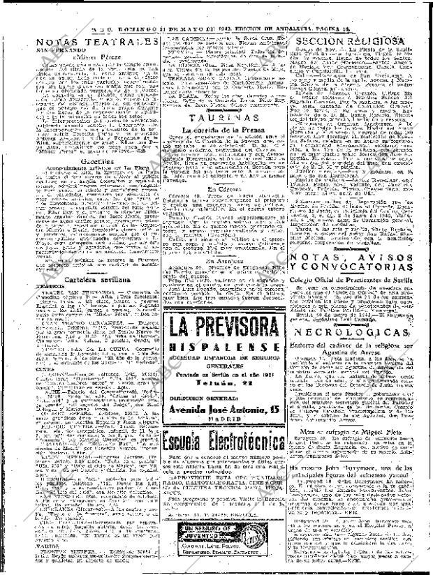 ABC SEVILLA 31-05-1942 página 16
