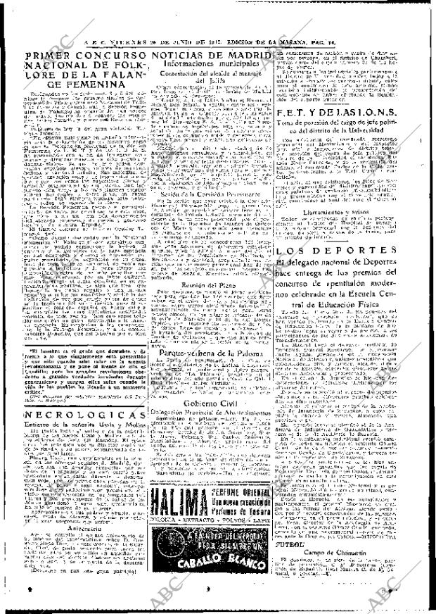 ABC MADRID 26-06-1942 página 14