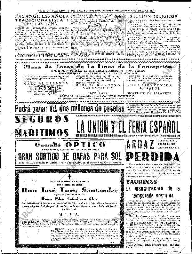 ABC SEVILLA 04-07-1942 página 16