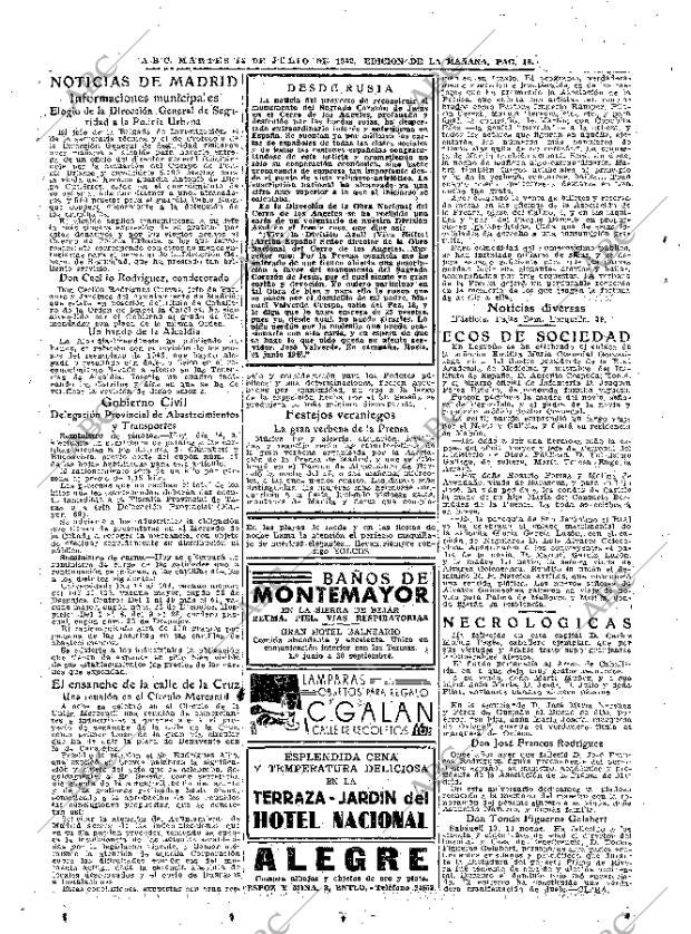 ABC MADRID 14-07-1942 página 16