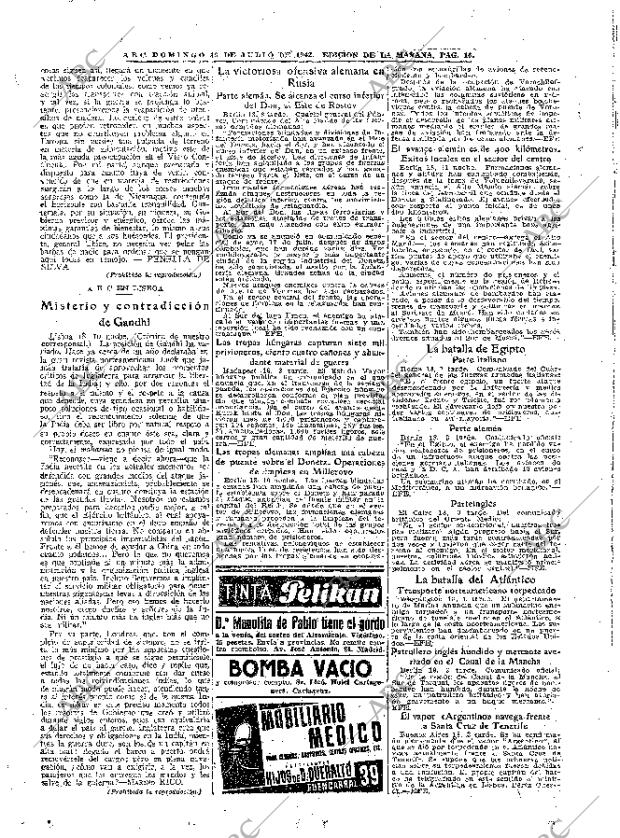 ABC MADRID 19-07-1942 página 16