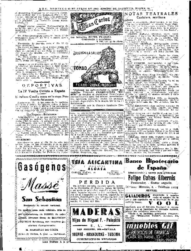 ABC SEVILLA 19-07-1942 página 14